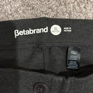 Betabrand dress pants yoga pants XL petite charcoal